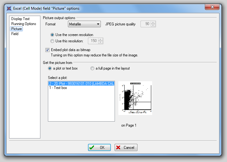 图19.27  Excell (Cell Mode) Picture Options (Excel(单元格模式)图片选项)